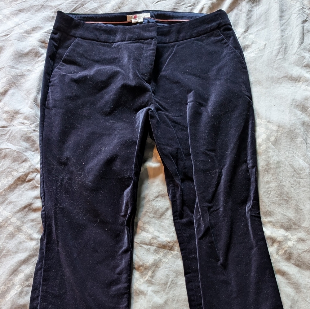 Navy Blue velvet Boden pants